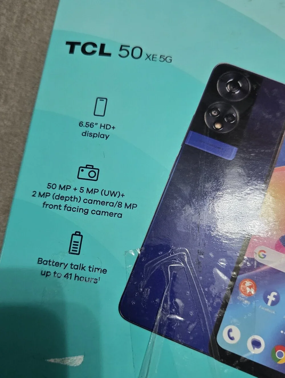 TCL 50XE Android Smartphone 5G 4GB RAM/128GB 50MP Camera